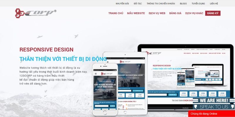 123Corp - Đơn vị thiết kế website được đánh giá cao