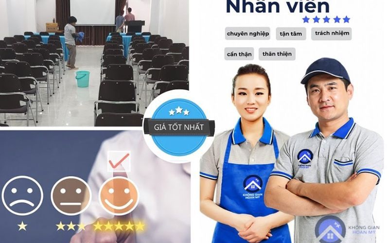 Dịch vụ vệ sinh tại Không Gian Hoàn Mỹ