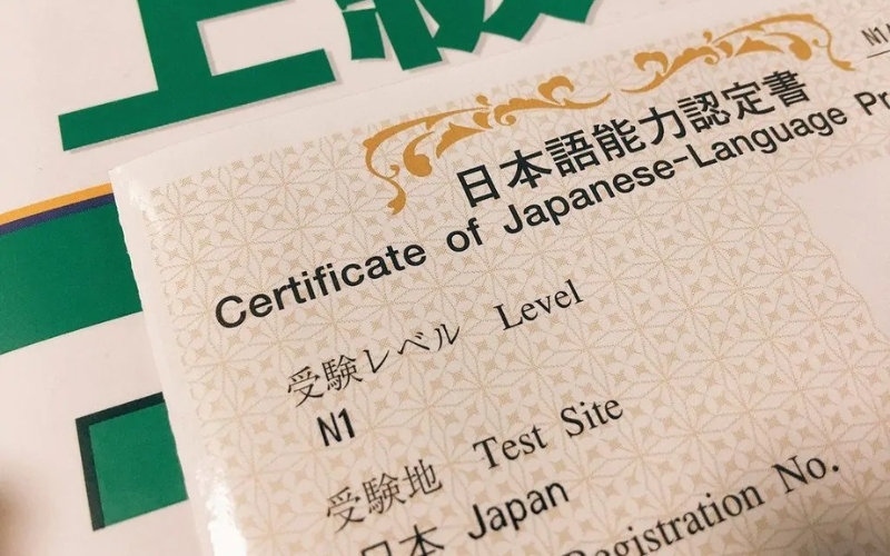 chứng chỉ tiếng nhật jlpt