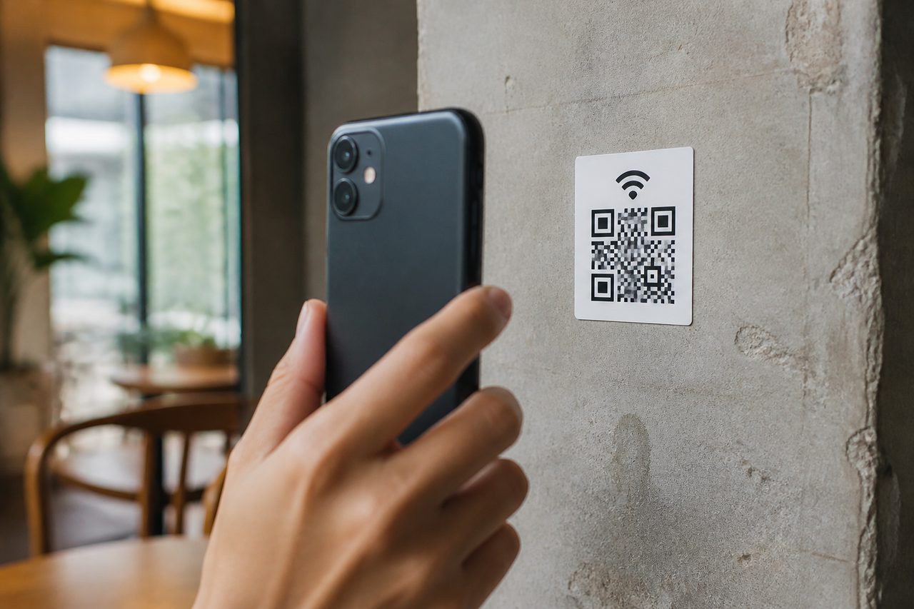Sai lầm 1: tạo mã QR WiFi cho nhầm tên mạng Sai lầm 1: tạo mã QR WiFi cho nhầm tên mạng